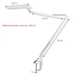 LAMPA LED NA BIURKO MOONLIGHT SENSOR BIAŁA